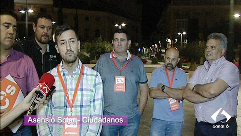 Ciudadanos se mantiene en Totana respecto a diciembre obteniendo 1.847 quedando solo a 66 votos de Unidos Podemos